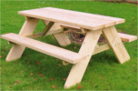 CharmedWood Picnic Bench 1